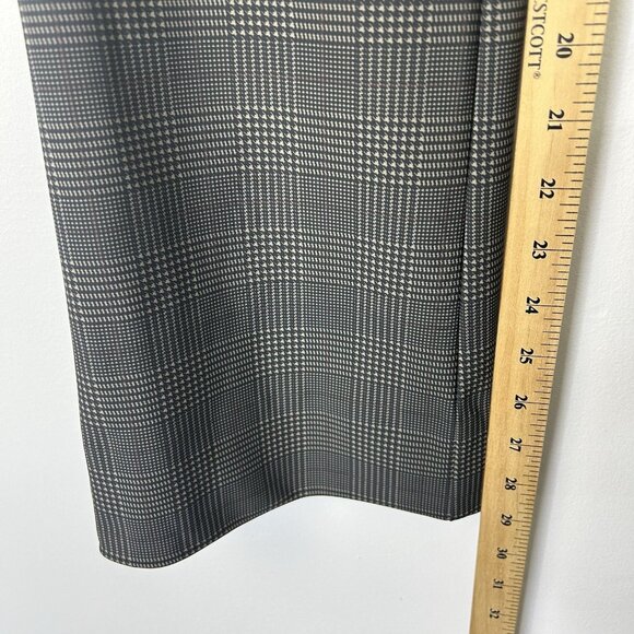 Rhone Double Bonded Trousers Pants Women’s Size 0 Taupe Glen Plaid Kick Flare - Picture 7 of 11